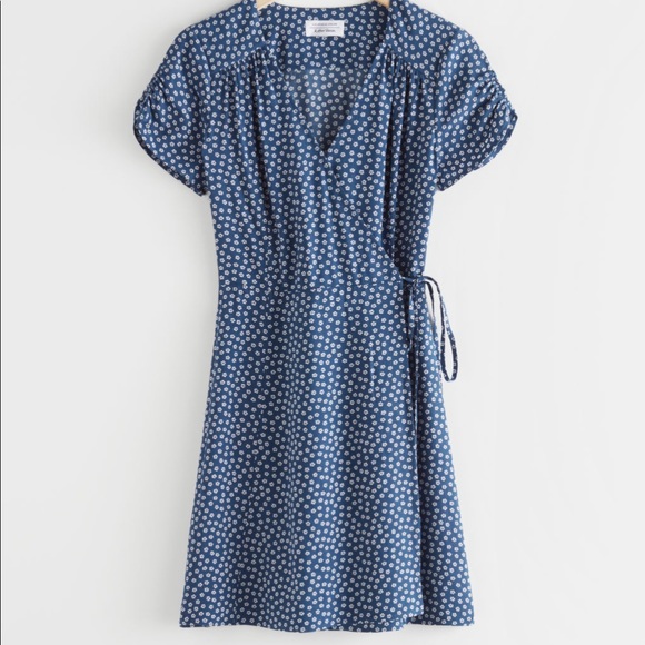 & Other Stories Dresses & Skirts - & Other Stories Blue Wrap Dress